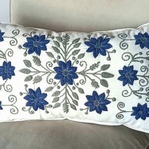 Almohadon Alma Bohemia Boradado a Mano - Andino Azulino Almohadon Alma Bohemia Boradado a Mano - Andino Azulino