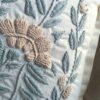 Almohadon Alma Bohemia Bordado a Mano - Aguamarina