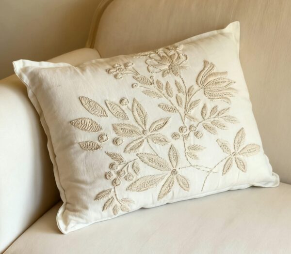 Almohadon Alma Bohemia Bordado a Mano - Jardin Mexicano Natural Almohadon Alma Bohemia Bordado a Mano - Jardin Mexicano Natural